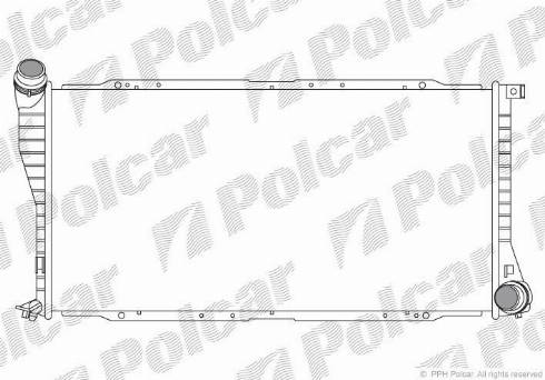 Polcar 201608-5 - Radiatore, Raffreddamento motore autozon.pro