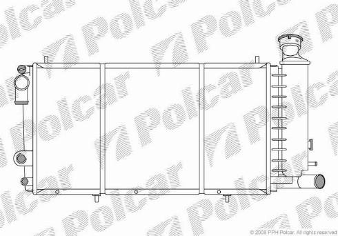 Polcar 2390086X - Radiatore, Raffreddamento motore autozon.pro