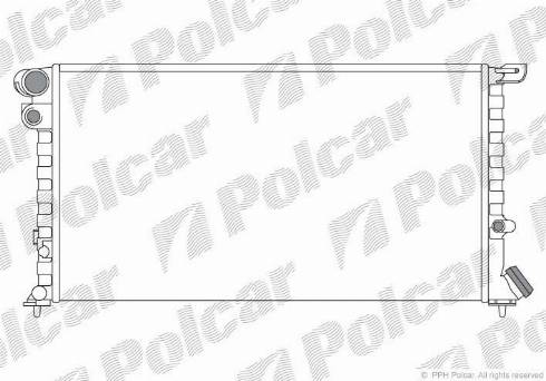 Polcar 2350084X - Radiatore, Raffreddamento motore autozon.pro