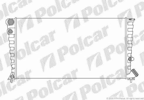 Polcar 235008-4 - Radiatore, Raffreddamento motore autozon.pro