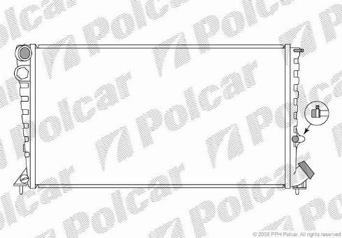 Polcar 235008-6 - Radiatore, Raffreddamento motore autozon.pro