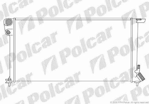 Polcar 2350088X - Radiatore, Raffreddamento motore autozon.pro