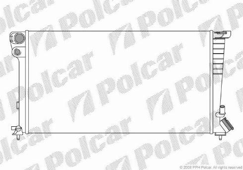 Polcar 235008-8 - Radiatore, Raffreddamento motore autozon.pro