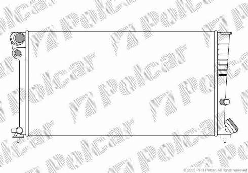 Polcar 235008A4 - Radiatore, Raffreddamento motore autozon.pro