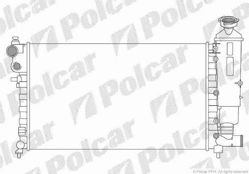 Polcar 230608A2 - Radiatore, Raffreddamento motore autozon.pro