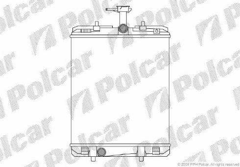 Polcar 2301083X - Radiatore, Raffreddamento motore autozon.pro