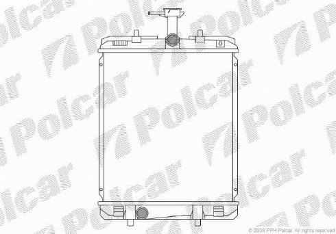 Polcar 2301082K - Radiatore, Raffreddamento motore autozon.pro