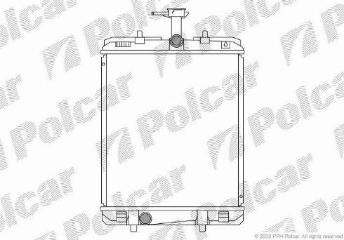 Polcar 2301082X - Radiatore, Raffreddamento motore autozon.pro