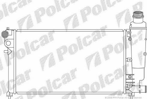 Polcar 2307081X - Radiatore, Raffreddamento motore autozon.pro