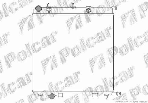 Polcar 231508A2 - Radiatore, Raffreddamento motore autozon.pro