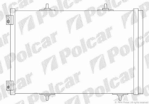 Polcar 2316K8C3 - Condensatore, Climatizzatore autozon.pro