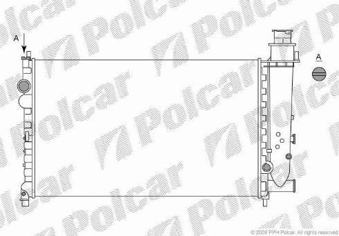 Polcar 2313084X - Radiatore, Raffreddamento motore autozon.pro