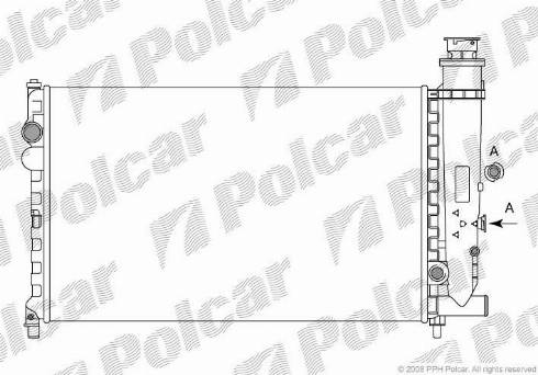 Polcar 231308A4 - Radiatore, Raffreddamento motore autozon.pro