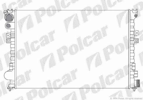 Polcar 2380082X - Radiatore, Raffreddamento motore autozon.pro