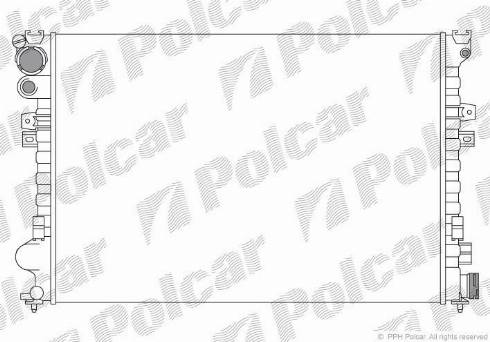 Polcar 238008A2 - Radiatore, Raffreddamento motore autozon.pro