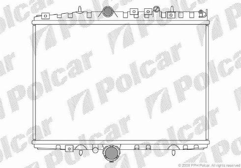 Polcar 2332088X - Radiatore, Raffreddamento motore autozon.pro