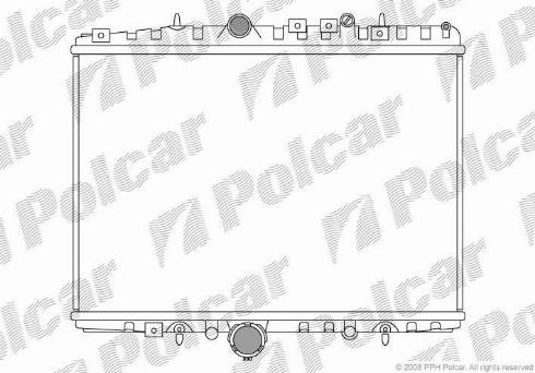 Polcar 233208-8 - Radiatore, Raffreddamento motore autozon.pro