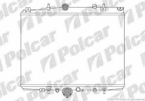 Polcar 233208-7 - Radiatore, Raffreddamento motore autozon.pro