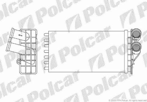 Polcar 2329N81X - Scambiatore calore, Riscaldamento abitacolo autozon.pro