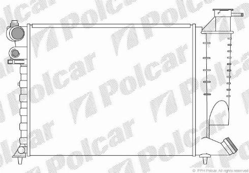 Polcar 232408-1 - Radiatore, Raffreddamento motore autozon.pro