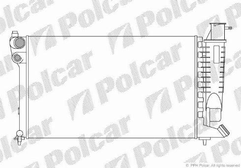 Polcar 232408-8 - Radiatore, Raffreddamento motore autozon.pro