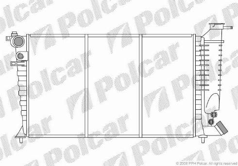 Polcar 2324083X - Radiatore, Raffreddamento motore autozon.pro