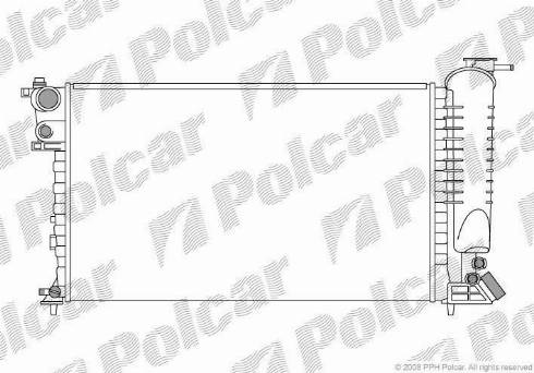 Polcar 232408-2 - Radiatore, Raffreddamento motore autozon.pro