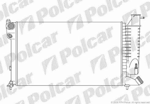 Polcar 2324087X - Radiatore, Raffreddamento motore autozon.pro