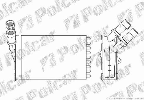 Polcar 2324N81X - Scambiatore calore, Riscaldamento abitacolo autozon.pro