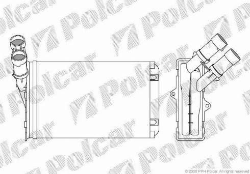 Polcar 2324N8-1 - Scambiatore calore, Riscaldamento abitacolo autozon.pro