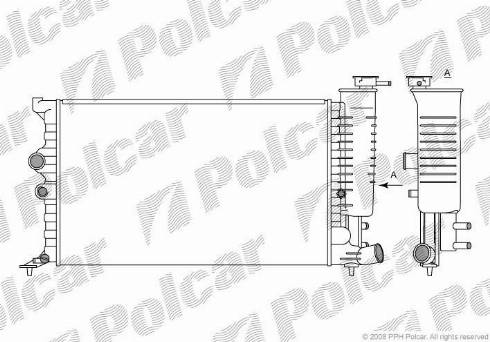 Polcar 2325082X - Radiatore, Raffreddamento motore autozon.pro