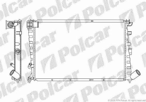 Polcar 232508-7 - Radiatore, Raffreddamento motore autozon.pro