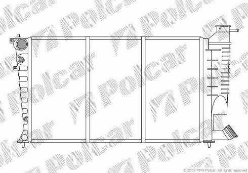 Polcar 2326089X - Radiatore, Raffreddamento motore autozon.pro