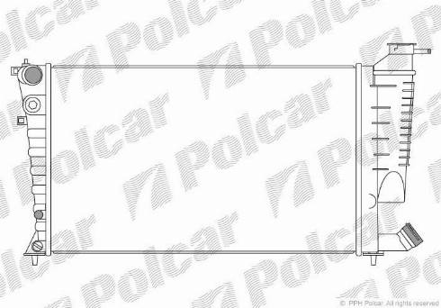 Polcar 232608-9 - Radiatore, Raffreddamento motore autozon.pro