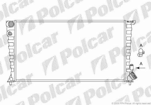 Polcar 2326084X - Radiatore, Raffreddamento motore autozon.pro