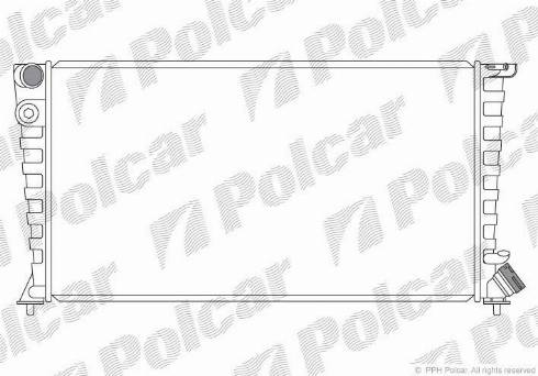 Polcar 232608-4 - Radiatore, Raffreddamento motore autozon.pro