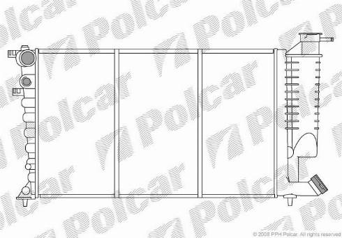 Polcar 2326086X - Radiatore, Raffreddamento motore autozon.pro