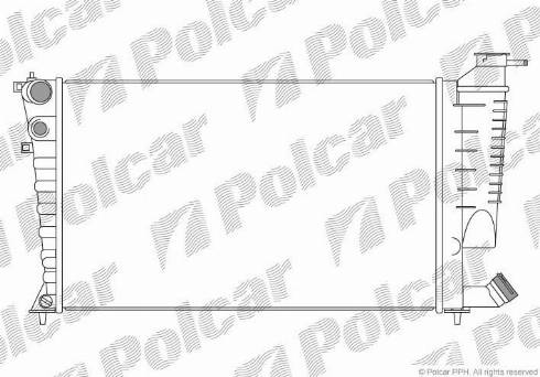 Polcar 232608-6 - Radiatore, Raffreddamento motore autozon.pro