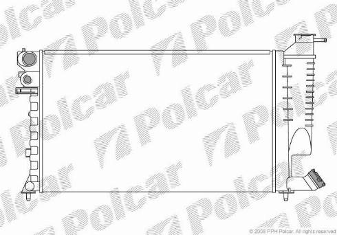 Polcar 2326082X - Radiatore, Raffreddamento motore autozon.pro