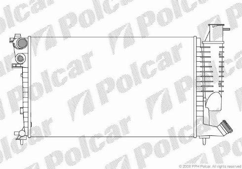 Polcar 232608-2 - Radiatore, Raffreddamento motore autozon.pro