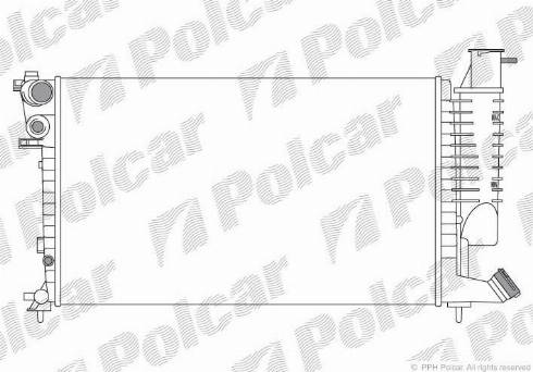 Polcar 232608A9 - Radiatore, Raffreddamento motore autozon.pro