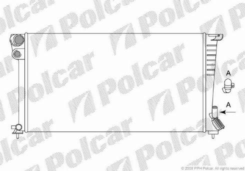 Polcar 232608A4 - Radiatore, Raffreddamento motore autozon.pro