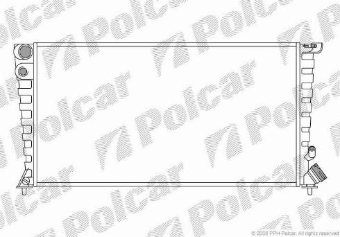 Polcar 232608A5 - Radiatore, Raffreddamento motore autozon.pro