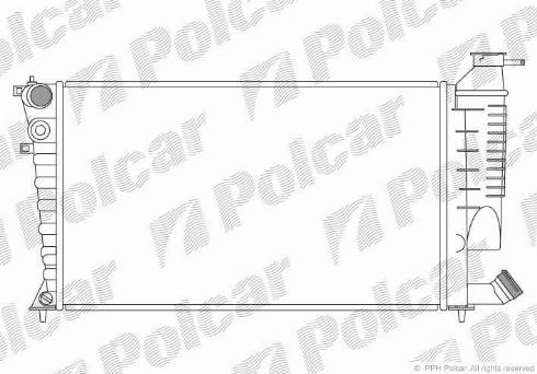 Polcar 232608A6 - Radiatore, Raffreddamento motore autozon.pro