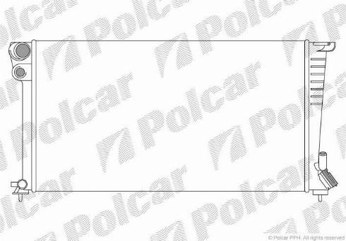 Polcar 232608A8 - Radiatore, Raffreddamento motore autozon.pro