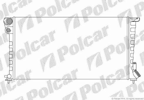 Polcar 232608B4 - Radiatore, Raffreddamento motore autozon.pro