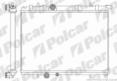 Polcar 2328084X - Radiatore, Raffreddamento motore autozon.pro