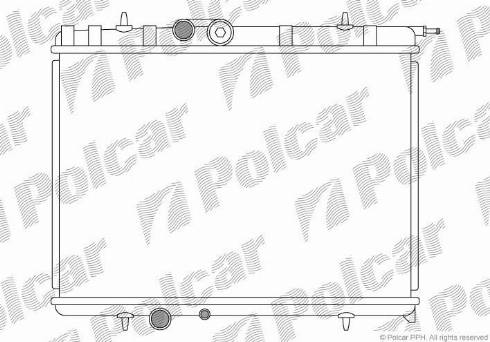 Polcar 232808-4 - Radiatore, Raffreddamento motore autozon.pro