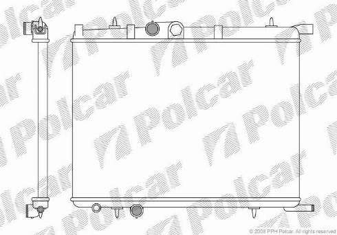 Polcar 232808-1 - Radiatore, Raffreddamento motore autozon.pro