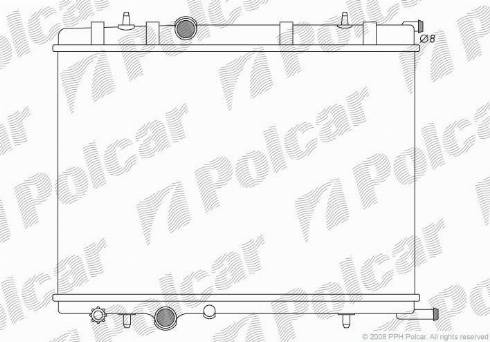 Polcar 232808-3 - Radiatore, Raffreddamento motore autozon.pro